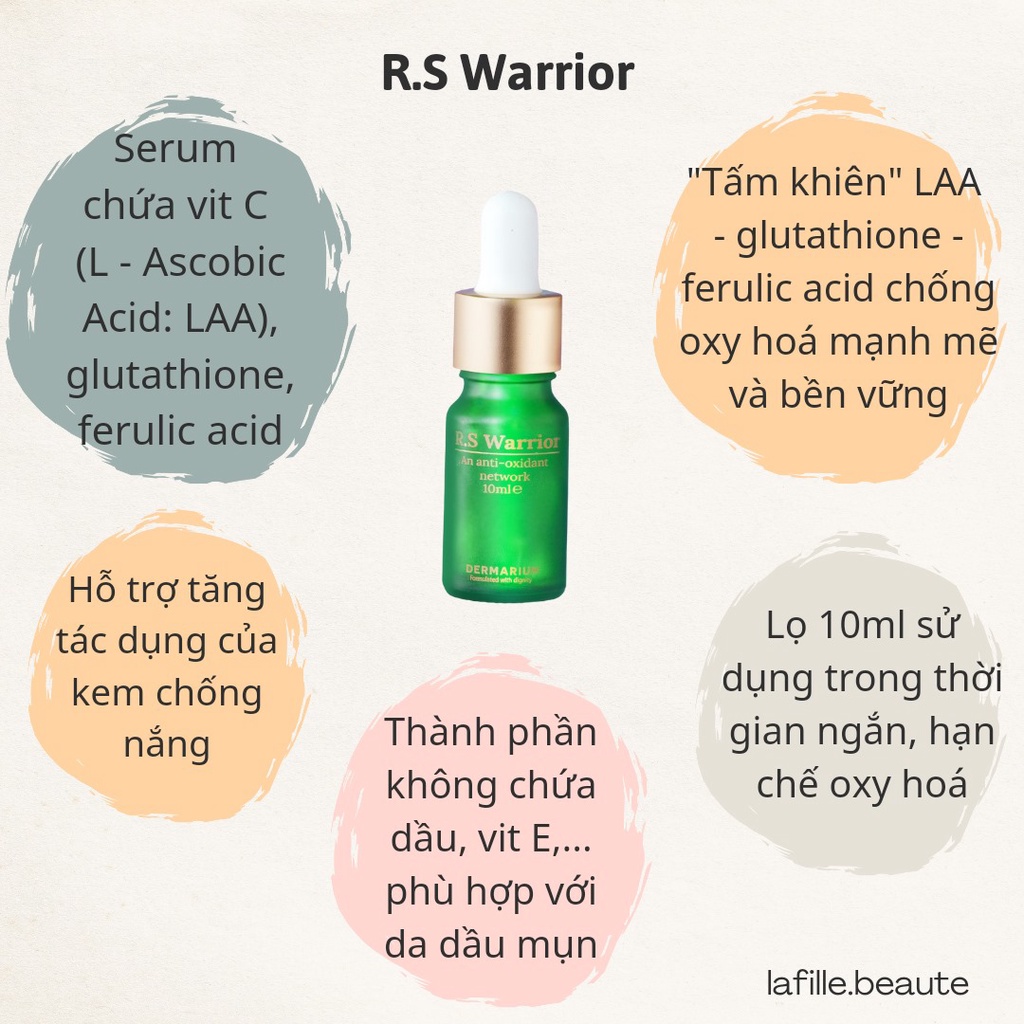 Dermarium - R.S warrior - Serum VitC dưỡng da chống già -Tiệm Cô Chi PY