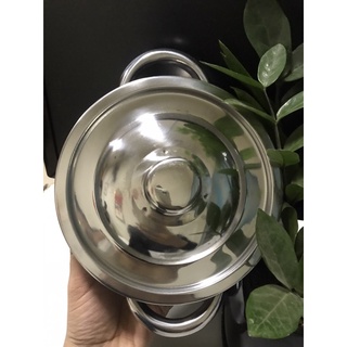 Nồi Inox Mini Đáy Từ 18Cm dùng được cho bếp Từ