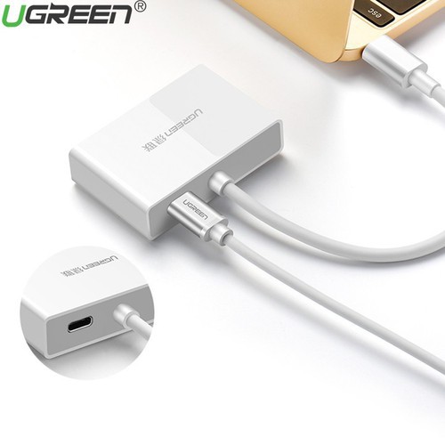 Cáp Chuyển USB Type-C to HDMI và VGA 4K x 2K Cao Cấp Ugreen 30843