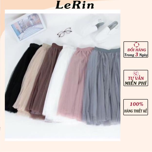 Chân Váy Tầng Chân Váy Dài Thiết Kế Xếp Li Công Chúa Nhiều Màu Đen Hồng Trắng_LeRin CV19