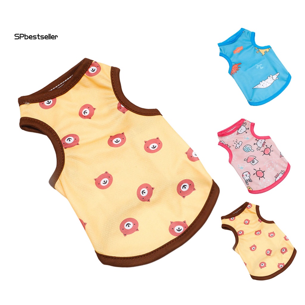 Áo Không Tay Thoải Mái Thiết Kế Đơn Giản Thời Trang Mùa Hè Cho Cún Cưng