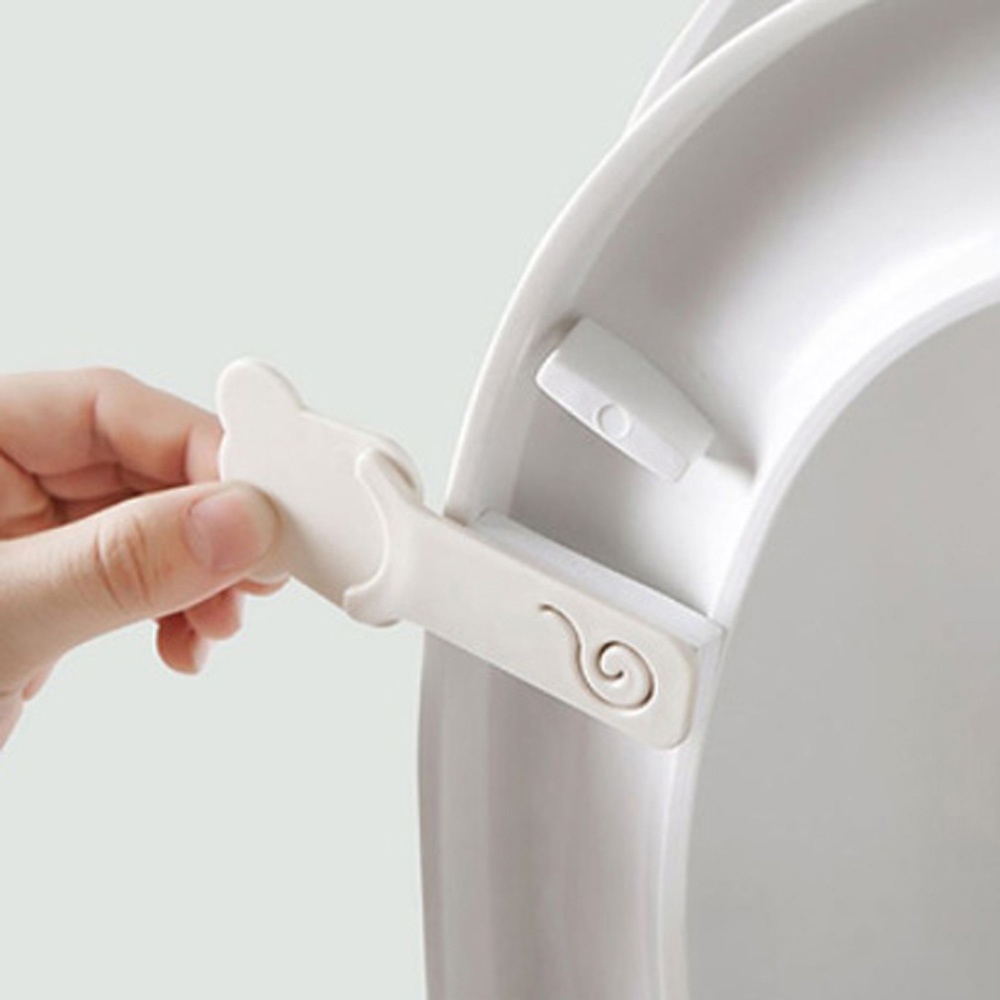 Tay cầm nâng nắp bồn cầu trong suốt nhỏ gọn dễ thương