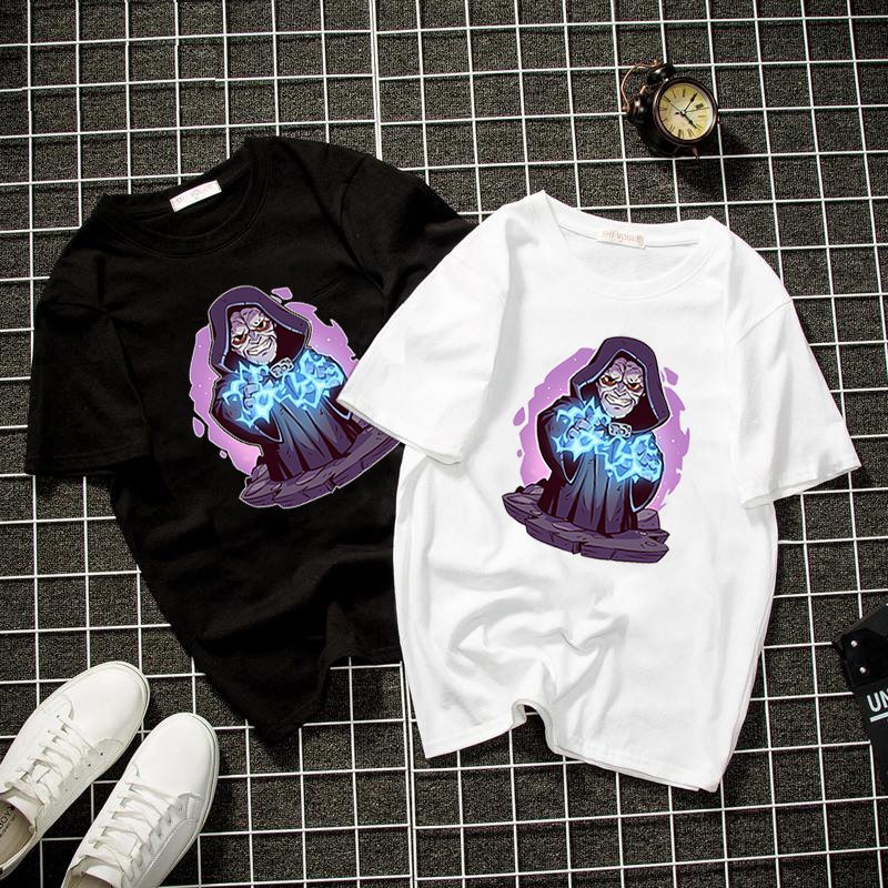 Áo thun unisex Hàn Quốc in chibi thần chết vải dày mịn 2019T1015