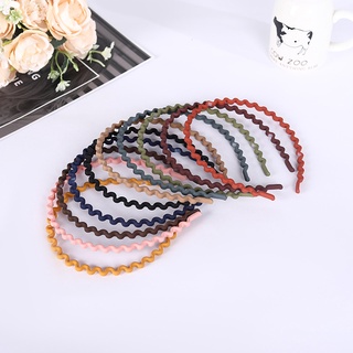 Bờm cài tóc trơn satin bản nhỏ, Băng đô nhiều màu, họa tiết đơn giản