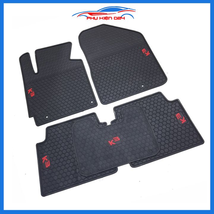Thảm lót sàn cao su cho xe K3 2016-2017-2018 hàng chuẩn theo xe chịu lực tốt