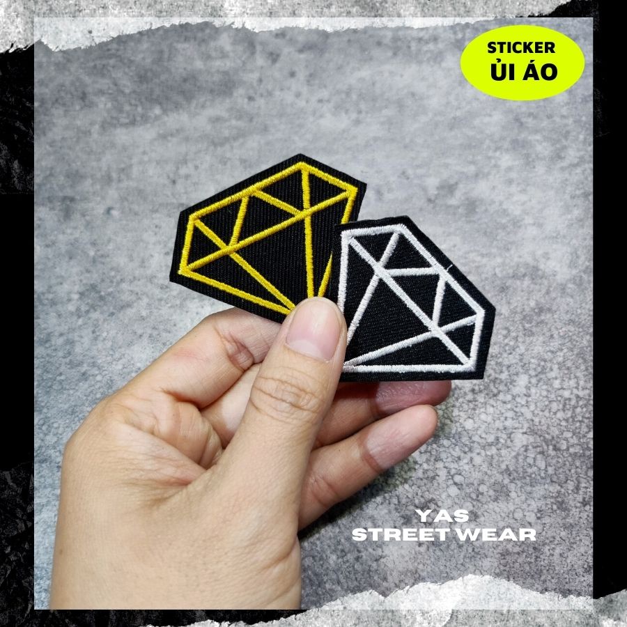 Sticker ủi áo cỡ nhỏ 3 - 4cm dùng làm miếng vá quần áo, hình thêu trang trí quần áo, balo, giày, túi xách