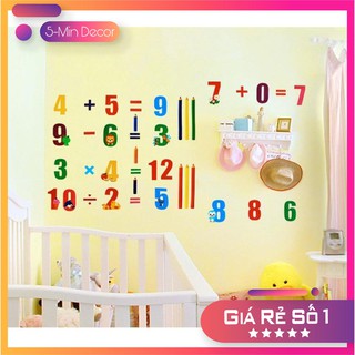 Decal Dán Tường Học Đếm Số