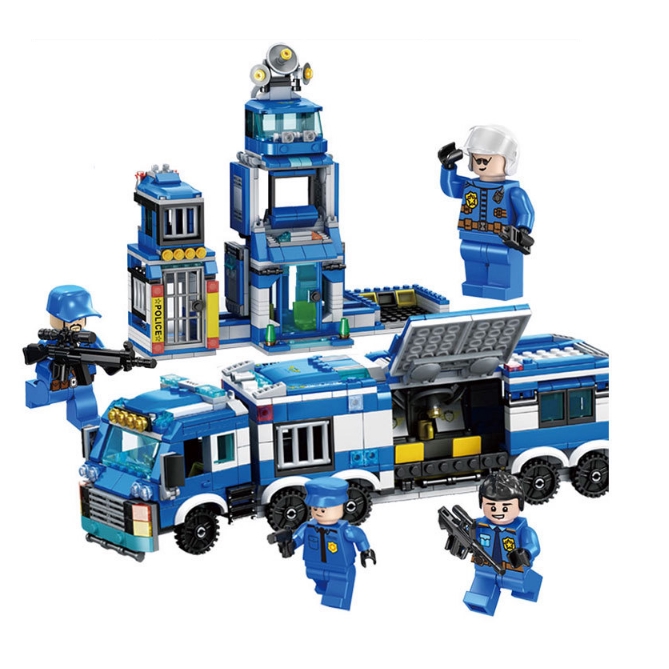 Bộ đồ chơi lắp ghép lego xếp hình xe cảnh sát POLICE