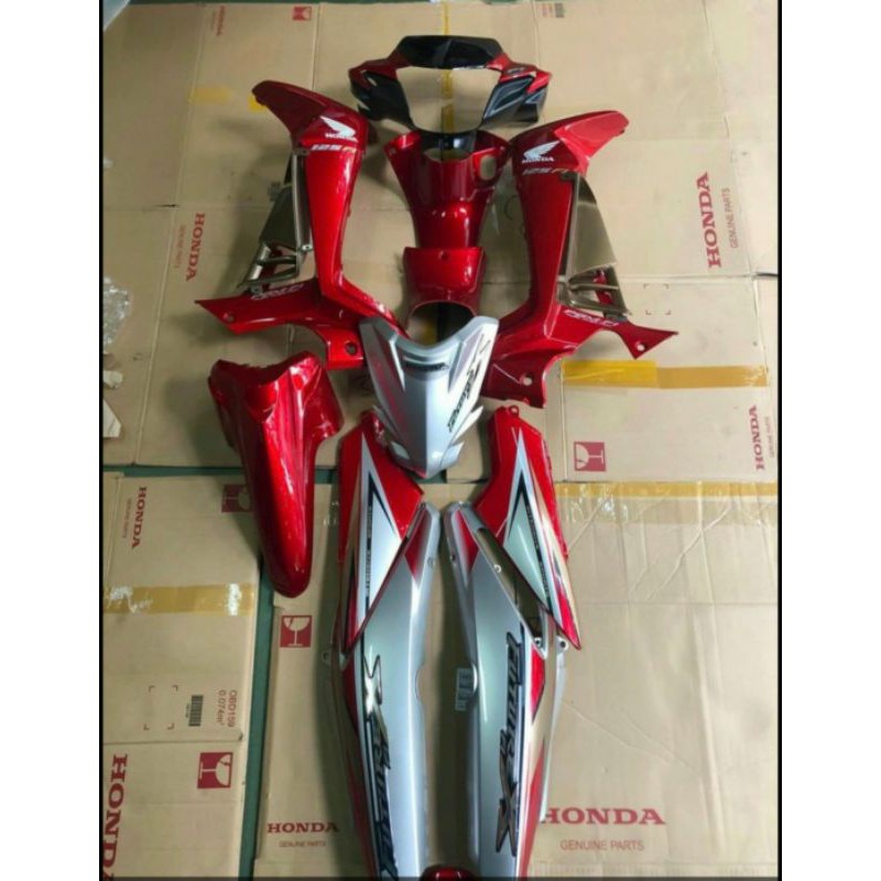 bộ nhựa dàn áo xe future X 2008-2010 đỏ zin honda chính hãng