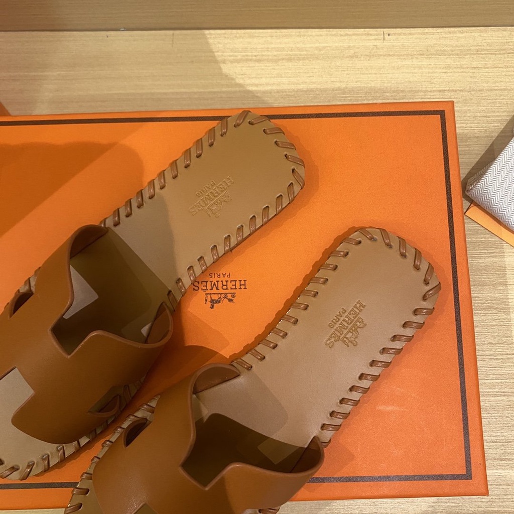 Hàng Có Sẵn Giày Lười Da Cừu Dệt Thủ Công Phong Cách HERME Mới Dành Cho Nữ MHS1 P37G