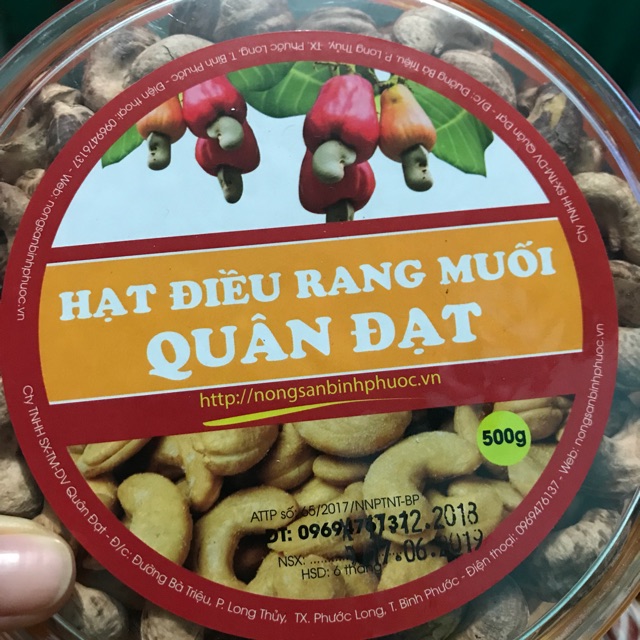 Hạt điều rang muối Quân Đạt