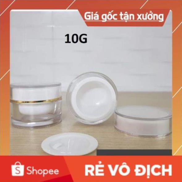 [TOP GIÁ RẺ] Hũ chiết mỹ phẩm tròn 5g, 10g đựng kem face, phụ kiện du lịch