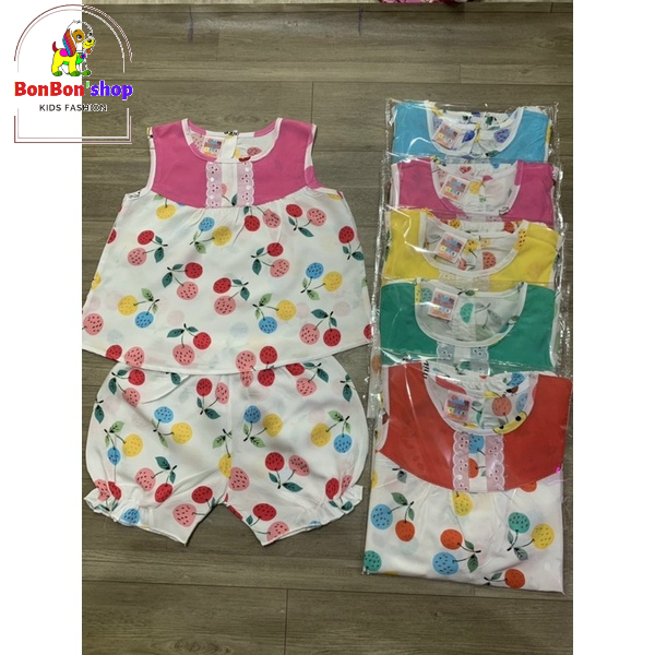 BN06-Bộ quần áo bé gái chất vải tole, lanh 2 da loại 1 mùa hè mềm, mịn, mát, size 4-11KG