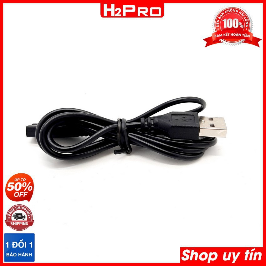 Dây sạc đèn pin 2 chấu Jack nguồn USB Dây sạc đèn pin Số 8 Kích cỡ 1m hàng Thái Lan cao cấp