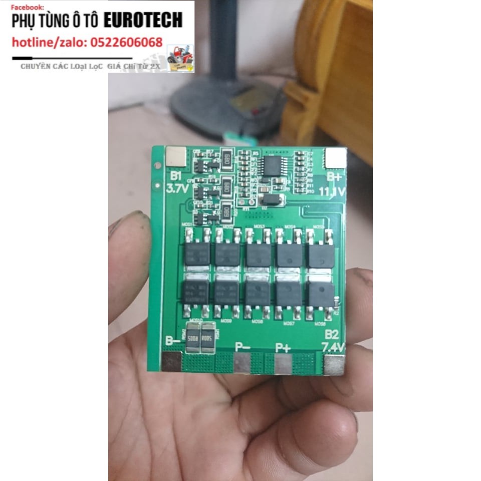 Mạch🥘 3S 12V-30A BW💦 sạc cân bằng và bảo vệ pin Li-io