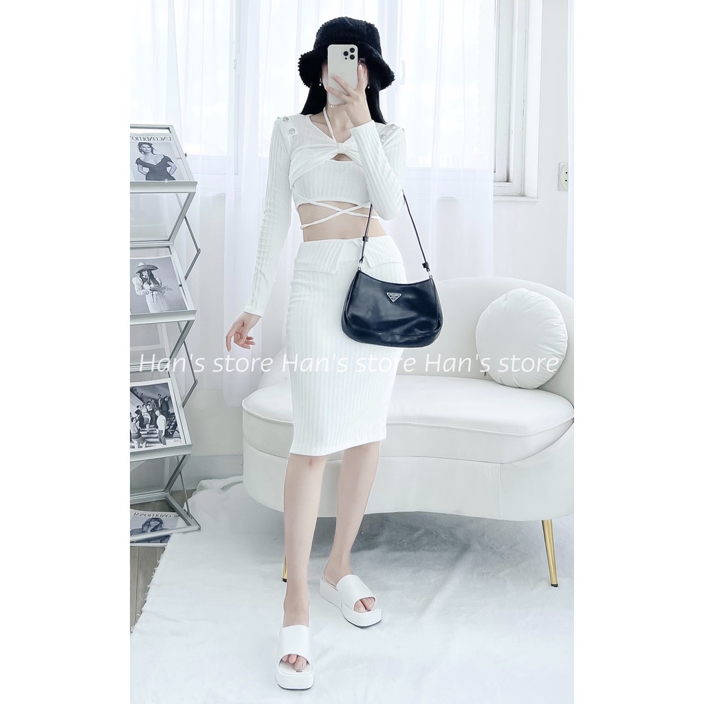 BỘ LEN DỆT KIM CAO CẤP TẶNG KÈM ÁO DÂY (ẢNH THẬT 100%)