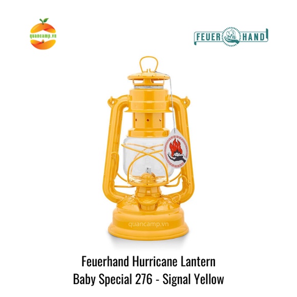 Đèn bão đèn dầu cổ điển cắm trại dã ngoại Baby Special 276 Feuerhand - Chính hãng Đức