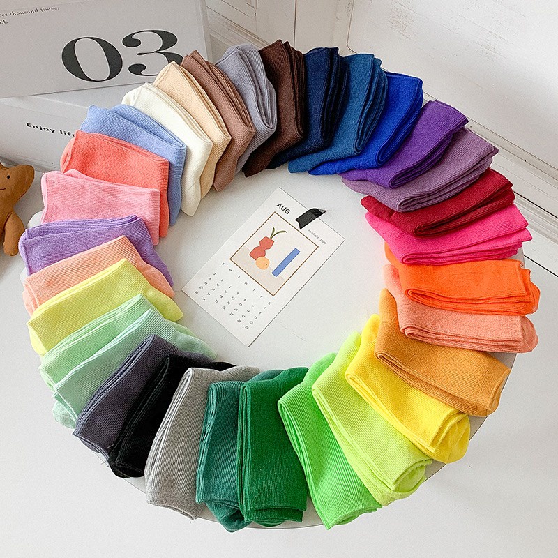 Vớ cổ cao nam nữ tất chun nhún cotton thời trang đẹp kháng khuẩn khử mùi thấm hút mồ hôi tốt MONEY VC012