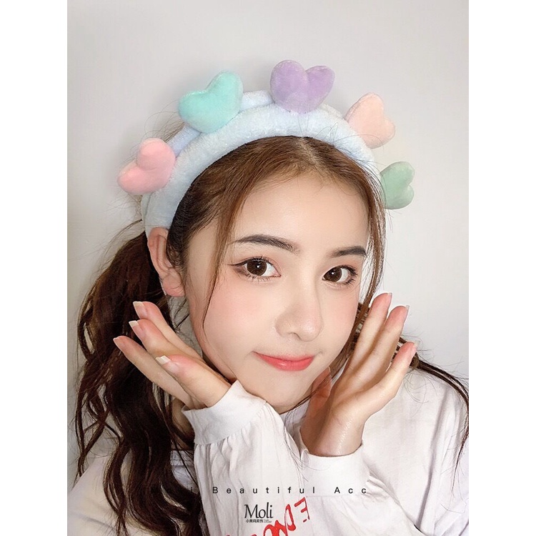 (Màu ngẫu nhiên) Băng đô rửa mặt hàn quốc siêu dễ thương