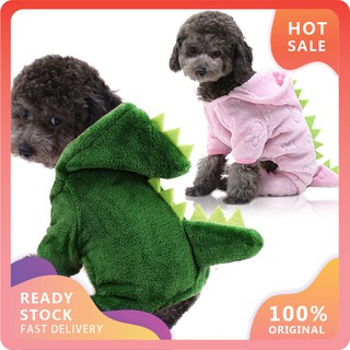 Áo Hoodie Hình Khủng Long Dễ Thương Cho Thú Cưng