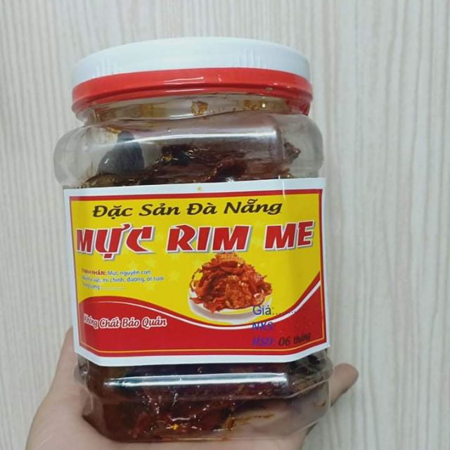 Mực rim me nguyên con - hộp 500g. Chẩn hàng đà Nẵng siêu ngon