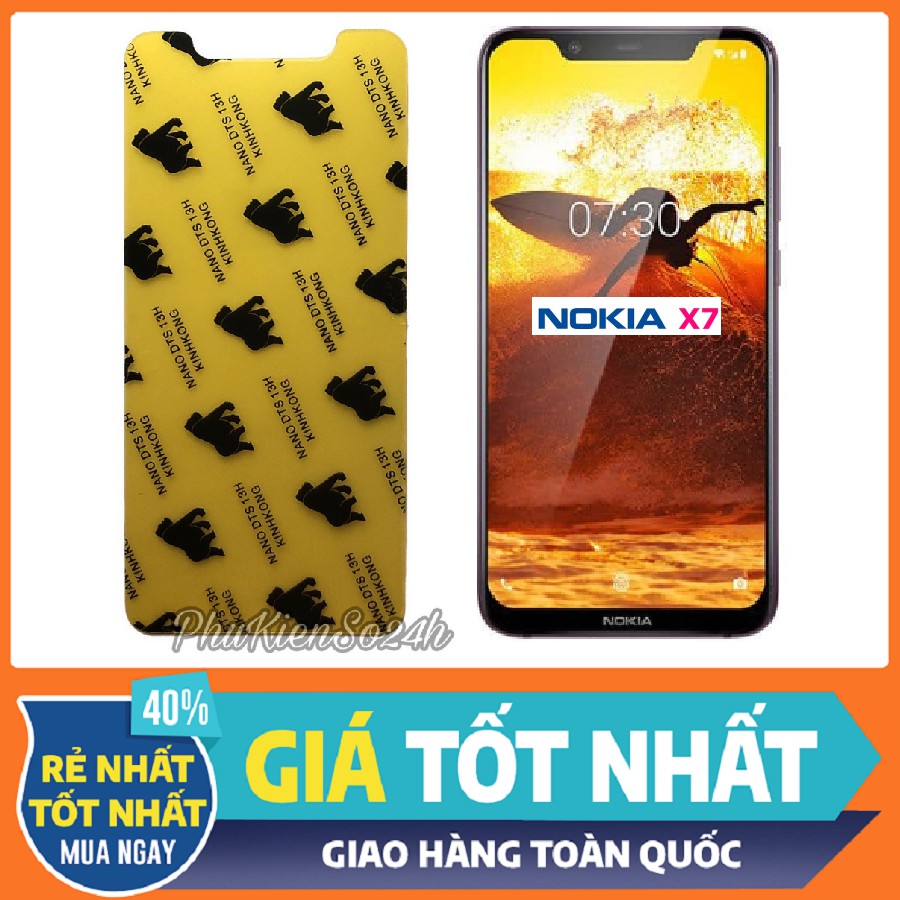 Cường lực dẻo Nano KingKong cho Nokia X7 / 7.1 plus / Nokia 8.1 trong suốt Full 98% màn hình