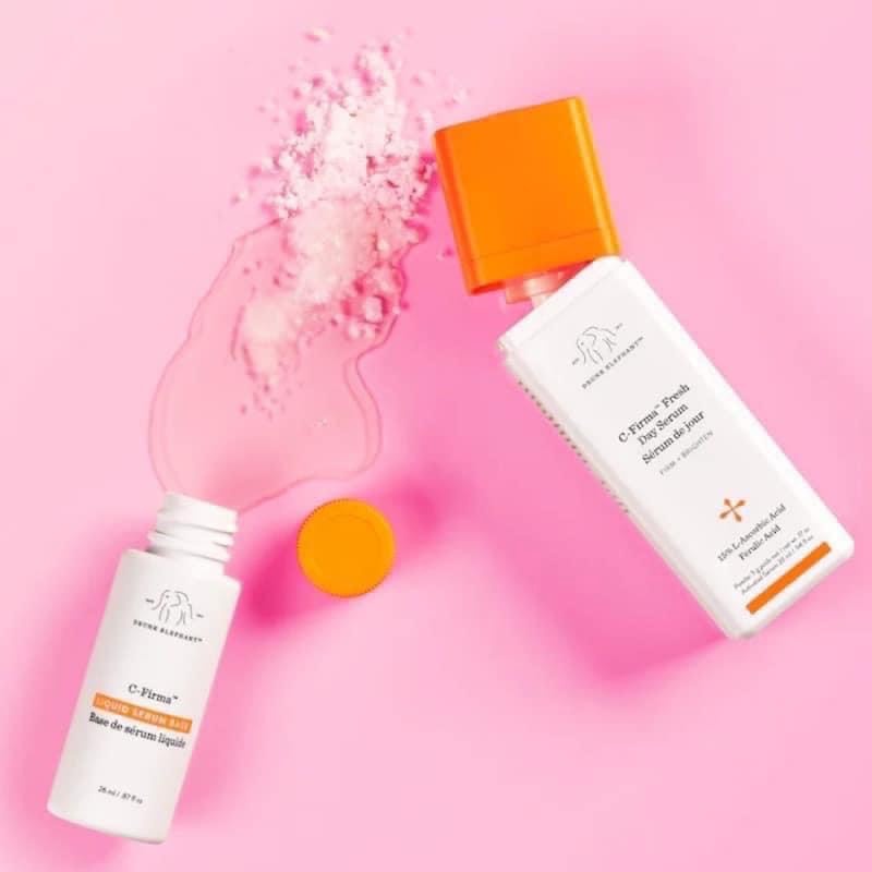 Set vitamin C 𝑑𝑢̛𝑜̛̃𝑛𝑔 𝑡𝑟𝑎̆́𝑛𝑔 𝑑𝑎 𝐃𝐫𝐮𝐧𝐤 𝐄𝐋𝐄𝐏𝐇𝐀𝐍𝐓 mini 2 món