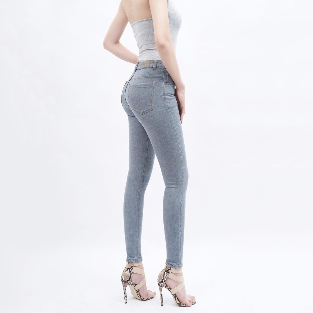 Quần Bò Nữ Lưng Cao Skinny Dài Thương Hiệu AAA JEANS Việt Nam Cao Cấp Chất Mềm Đẹp Siêu Co Giãn Dáng Ôm Thời Trang