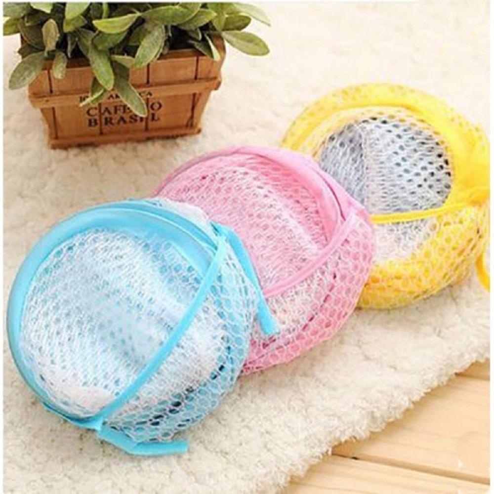 Giỏ treo tường đựng đồ tự bung gấp gọn Vải lưới họa tiết dễ thương mã 70058