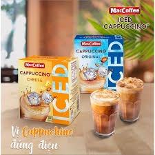 Cà phê Cappuccino Cheese Phô Mai - Cappuccino Original Truyền Thống hòa tan hộp 10 gói