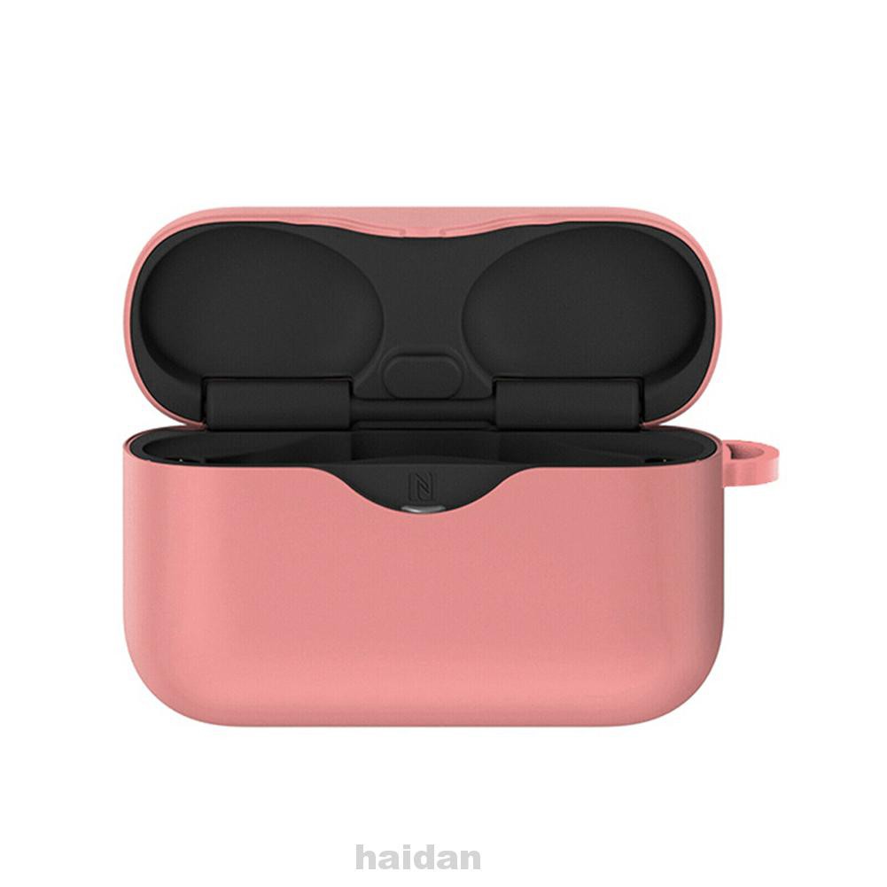 Bluetooth Earphone Case No Fingerprint Non Slip Wear Resistant Soft Silicone Anti Scratch With Buckle For Sony WF H800