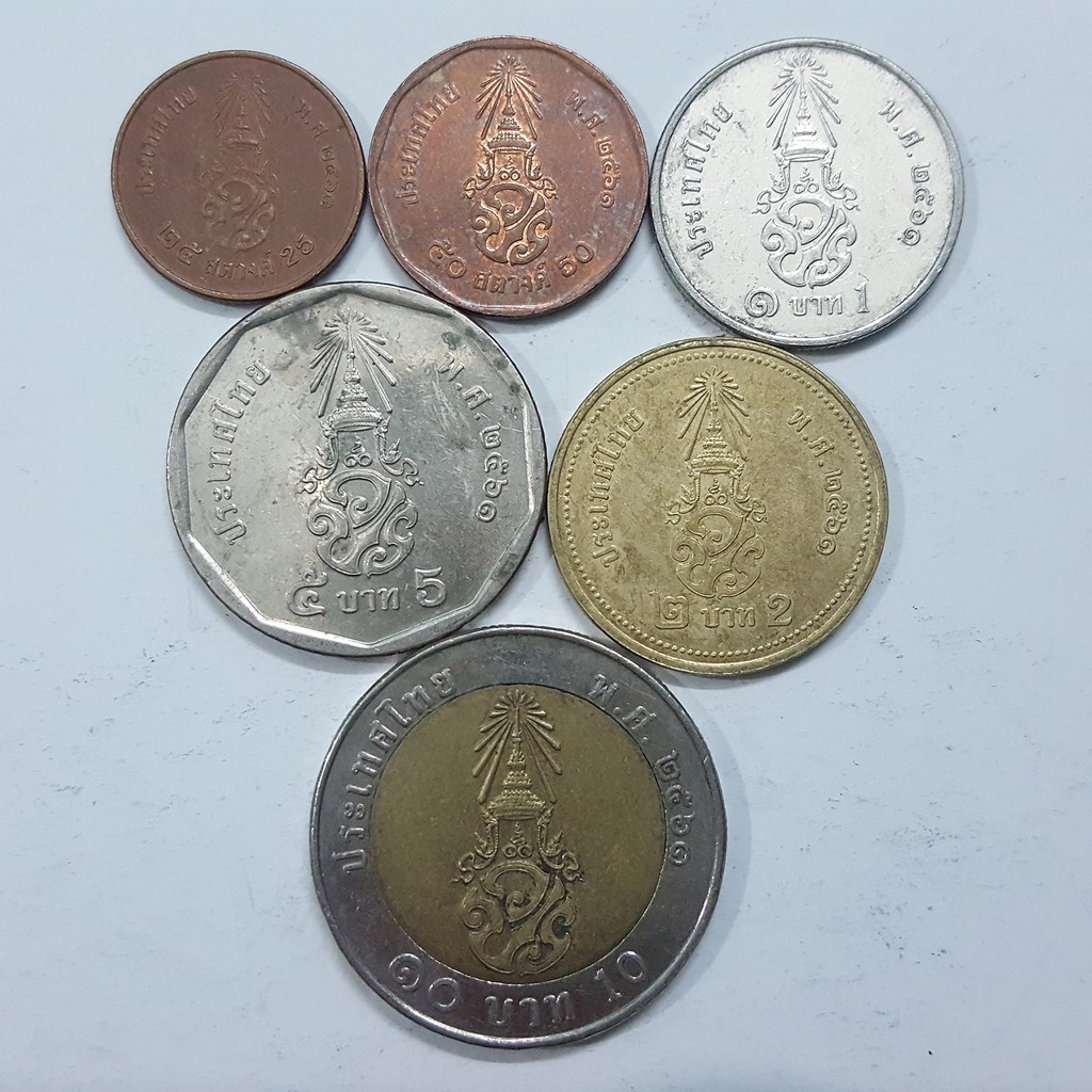 Trọn bộ 6 đồng xu Thái Lan (Thailand) phát hành 1986-Nay | BigBuy360 - bigbuy360.vn