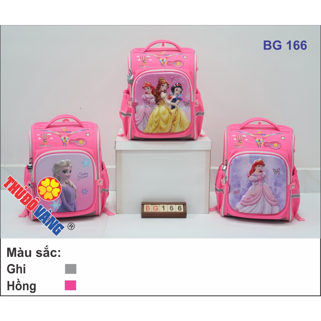 BALO Chống Gù Cao Cấp Học Sinh Tiểu Học Cho Bé Trai và Bé Gái Siêu Nhẹ Chống Nước Thủ Đô Vàng BT166,133,167