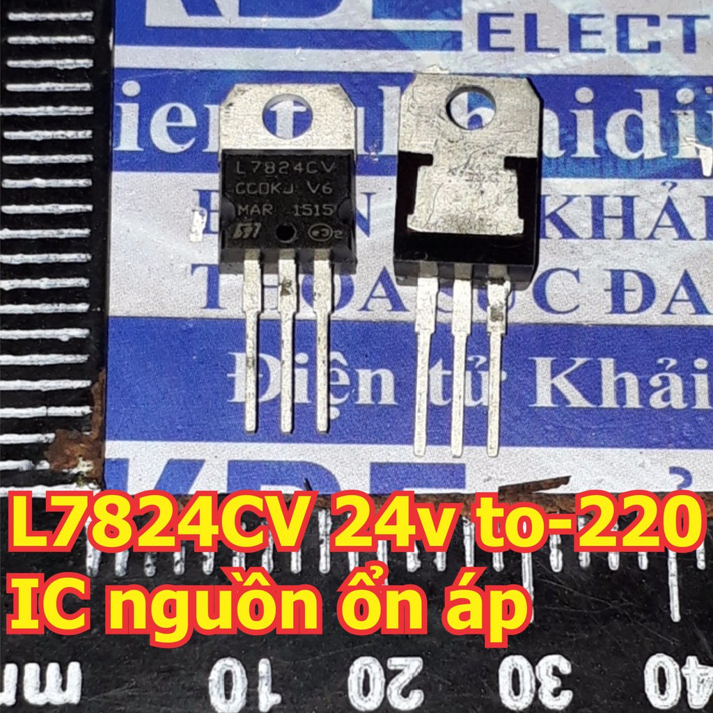 10 con L7824CV 24v to-220 IC nguồn ổn áp (giá 10 con) kde1449