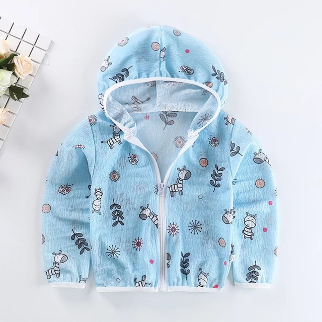 Áo khoác nhẹ, áo chống nắng, hoạ tiết xinh xắn