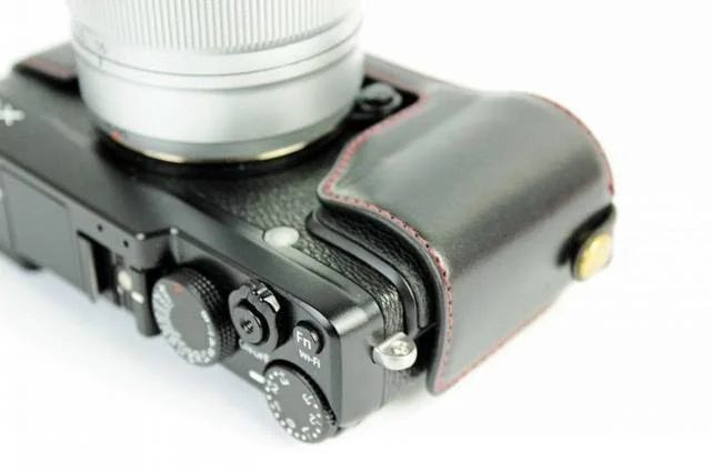 Vỏ da Hafl case da PU cho máy ảnh Fuji XA1-2, XT10, X70