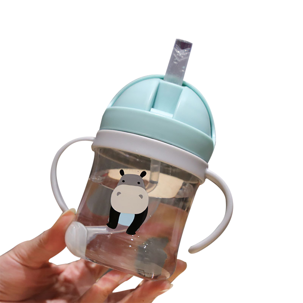 Bình Nước Nhựa 300ml Có Ống Hút Cho Trẻ Em Jp6