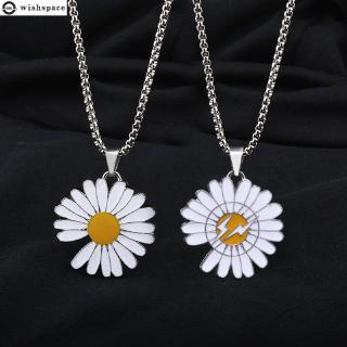 The new contracted chrysanthemum pendant web celebrity fashion and personality with alloy necklace female jewelry