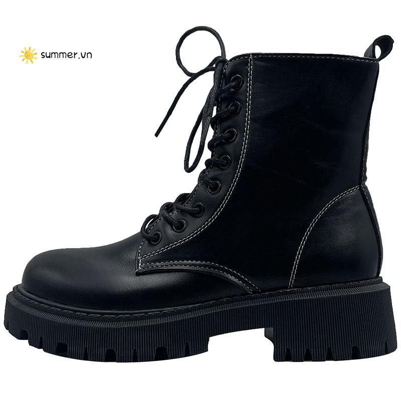 Giày Bốt Martin Mỏng Kiểu Anh Thời Trang Xuân Thu 2022 Thiết Kế Mới Cho Nữ