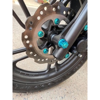 Combo 5 ốc TITAN GR5 đĩa ốp pô Vario150 2018 AB150 2020