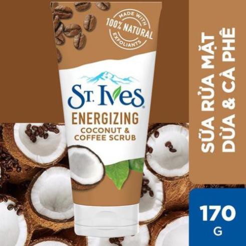 [COSUI -12%] Combo Sữa tắm St.Ives Yến Mạch và Bơ 400ml và Sữa rửa mặt tẩy tế bào da chết St.Ives Cafe và Dừa 170g