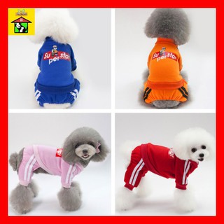 🌸 Quần Áo Chó Mèo Thú Cưng 4 Chân Siêu nhân Supestar