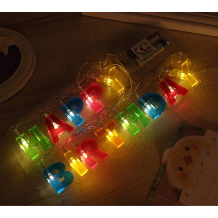 Đèn Dây Led Trang Trí Sinh Nhật Chữ Happy Birthday