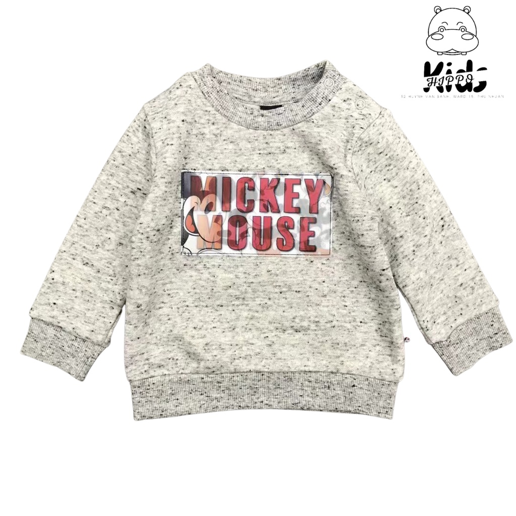 Áo nỉ Mickey 3D đổi hình xuất UK dư xịn cho bé trai size nhí