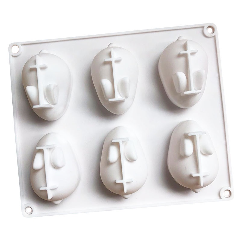 Khuôn silicon hình Thỏ - Heo dùng làm bánh / thạch / râu cau