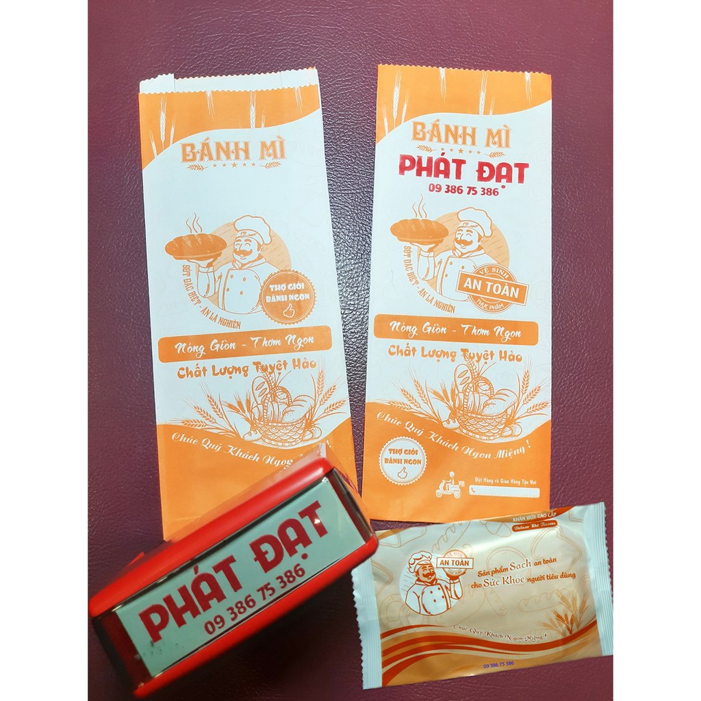 Combo  100 Bao giấy Bánh Mì + 100 Khăn Lạnh Bánh Mì
