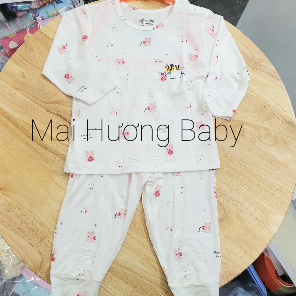 Bộ quần áo petit dài tay cài vai Nuby hàng Việt Nam