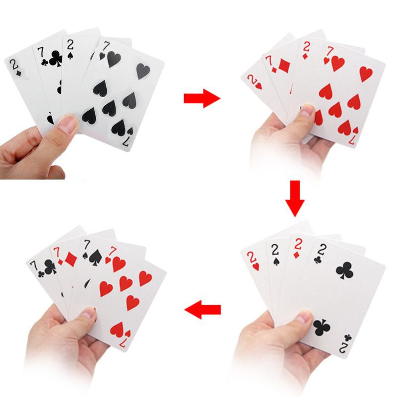 Bộ 4 thẻ bài ảo thuật 2 tới 7 chuyên dụng