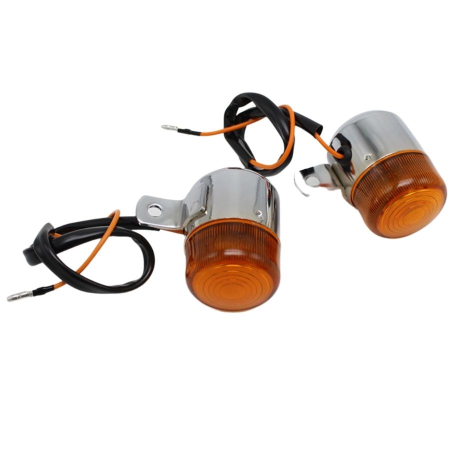 Bộ 4 Đèn Tín Hiệu Kim Loại Cho honda z50 monkey chaly Daf50 cf70 ct70 st50 st70