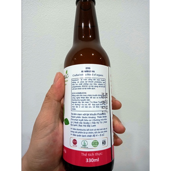 TRÀ EIYO KOMBUCHA – MÙI BẠC HÀ (Restore and Regenerate – Peppermint)